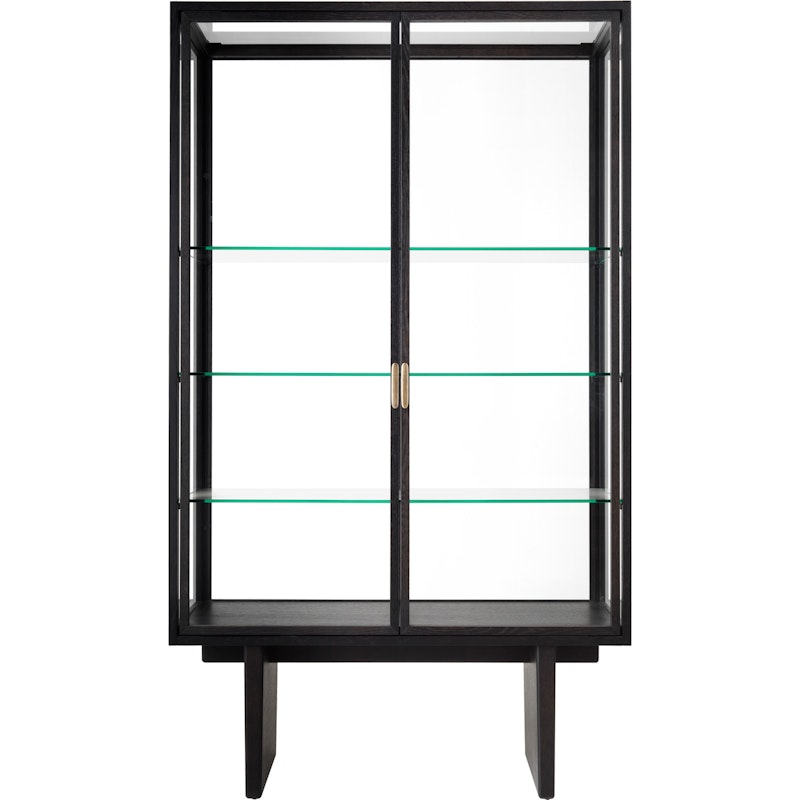 Private Vitrine 110x45x191 cm, Brown Black  Stained Oak