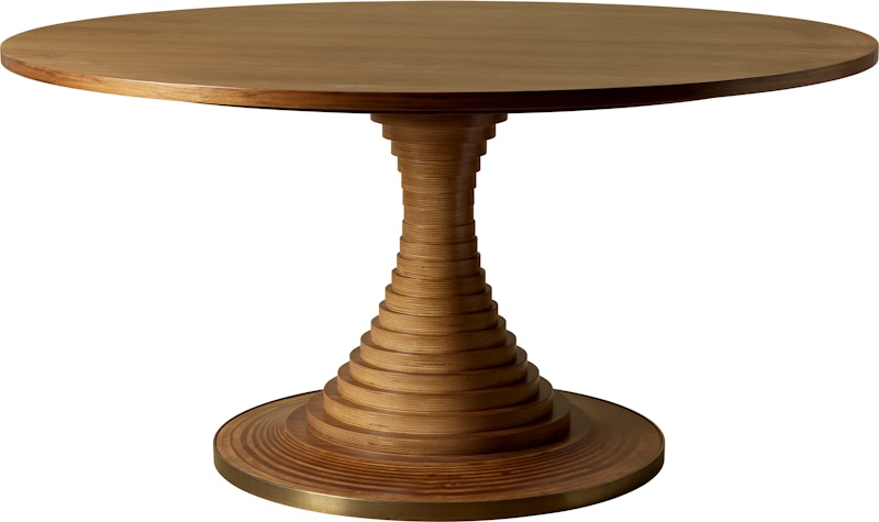 Tavolo a Dischi Dining Table Walnut, Ø150 cm