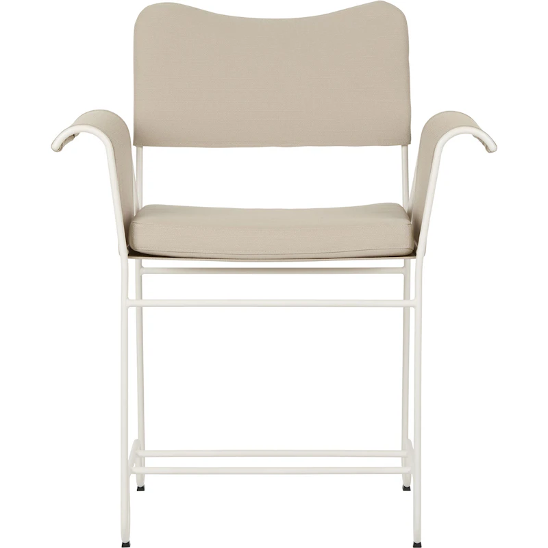 Tropique Dining Chair, Classic White Semi Matt / Leslie Stripe 12