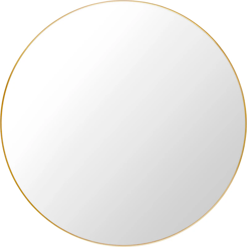 Wall Mirror 110 cm, Polished Brass