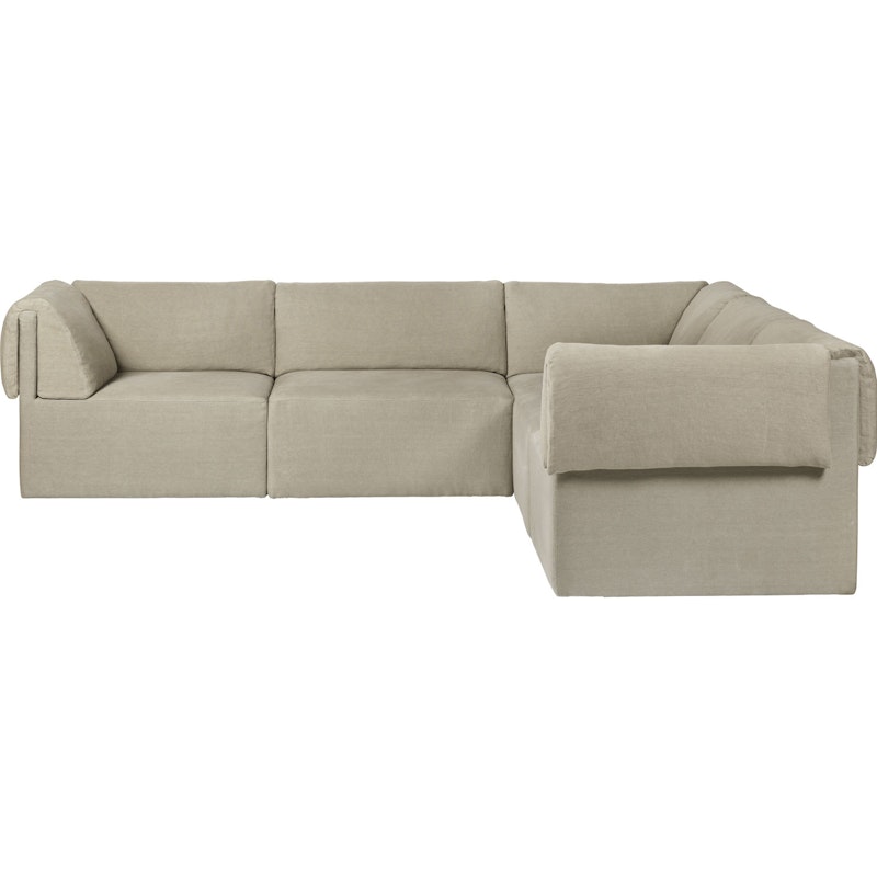 Wonder Corner Sofa 2x3-S PG2, Bel Lino G077/13 LC