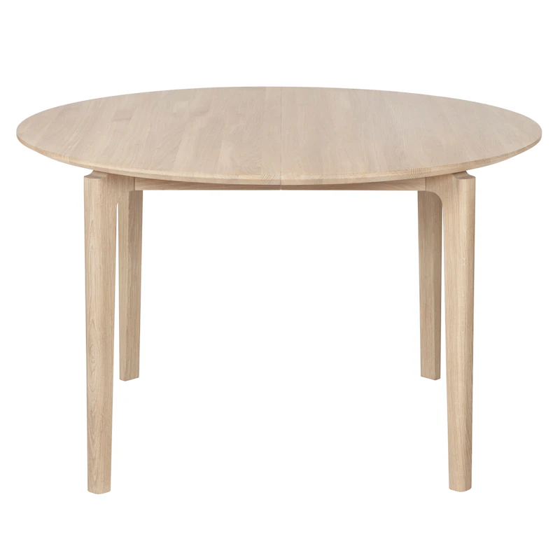 Ida 02 Table Ø120 cm, White Oiled Oak