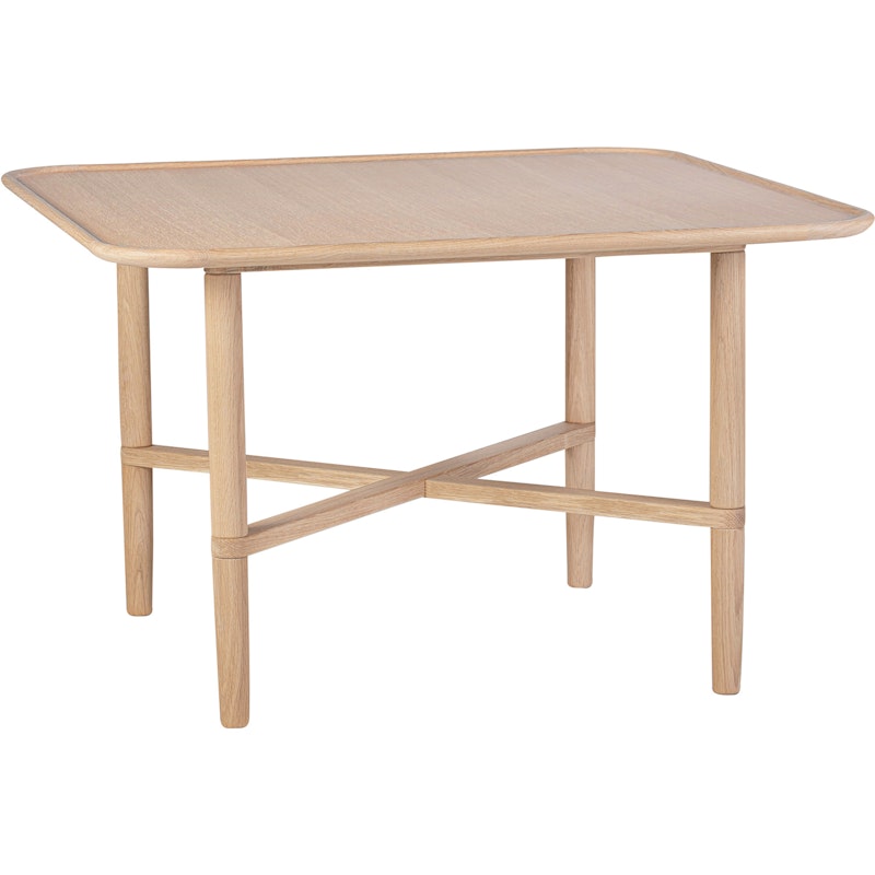 Opus 17 Coffee Table 80x80 cm, White Oiled Oak