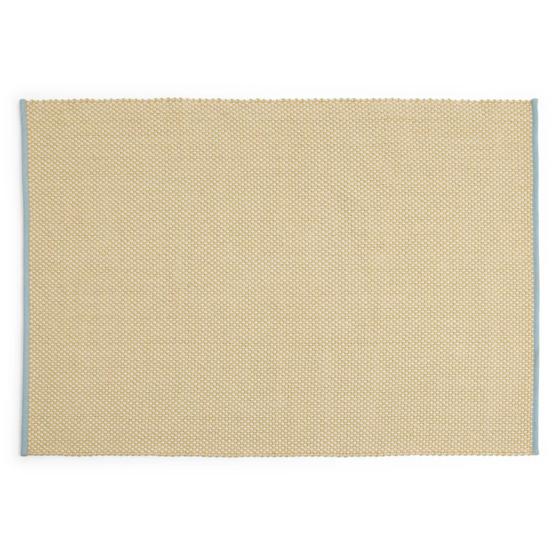 3 Colour Jute Rug 200x300 cm, Soft Yellow