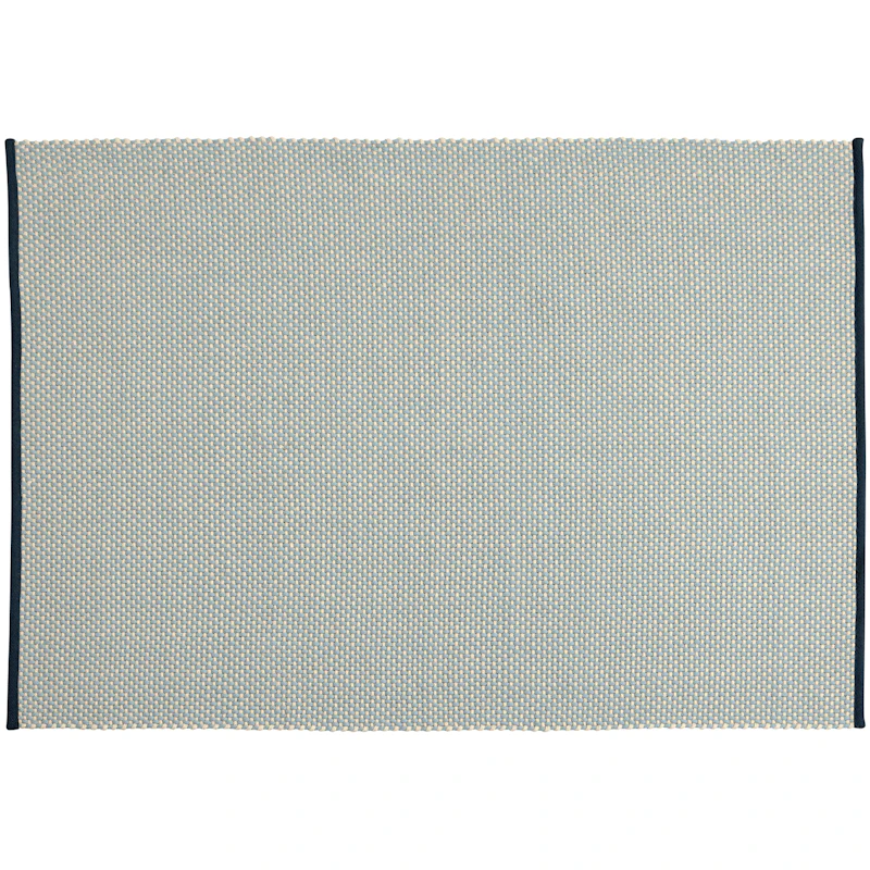 3 Colour Jute Rug 200x300 cm, Soft Turquoise