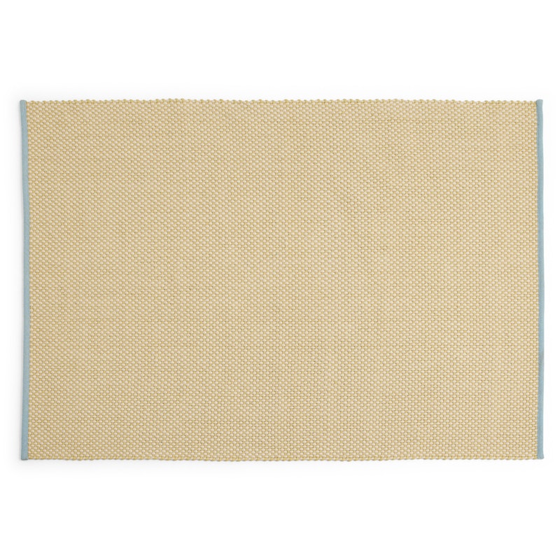 3 Colour Jute Rug 200x300 cm, Soft Yellow