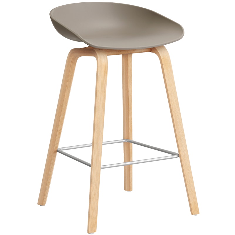 AAS 32 2.0 Bar Stool 65 cm, Soaped Oak / Khaki