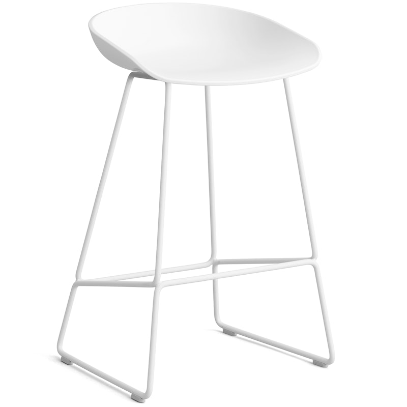 AAS 38 2.0 Bar Stool 65 cm, Stainless Steel White / White