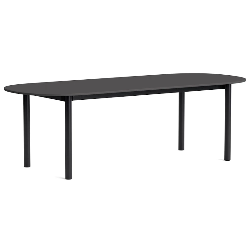 Annex Table Oblong 95x240 cm Black / Linoleum Dark Grey