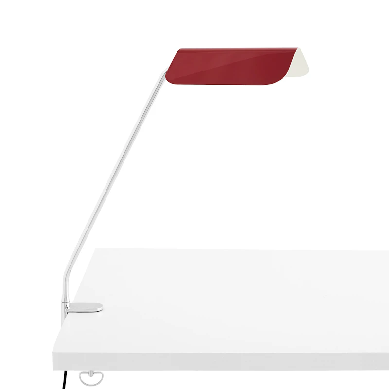 Apex Desk Lamp with clamp, Maroon Red