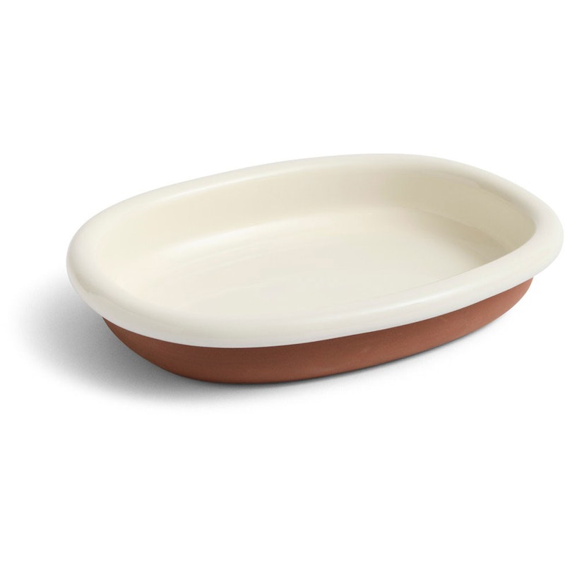 Barro Oval Dish Large, Off-white