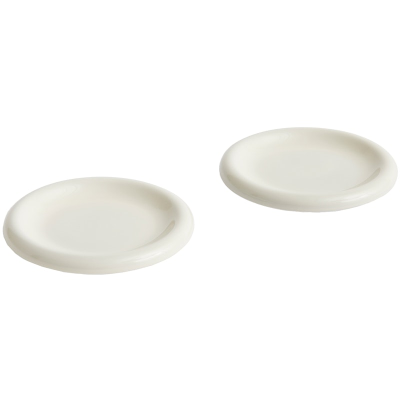 Barro Plates 2-pack Ø18 cm, Off-white