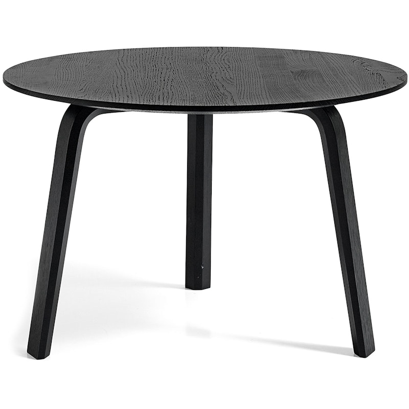 Bella Coffee table 60x39 cm, Black Water-based Lacquered Oak