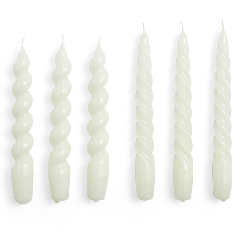 Mix Candles 6-pack, Off-white