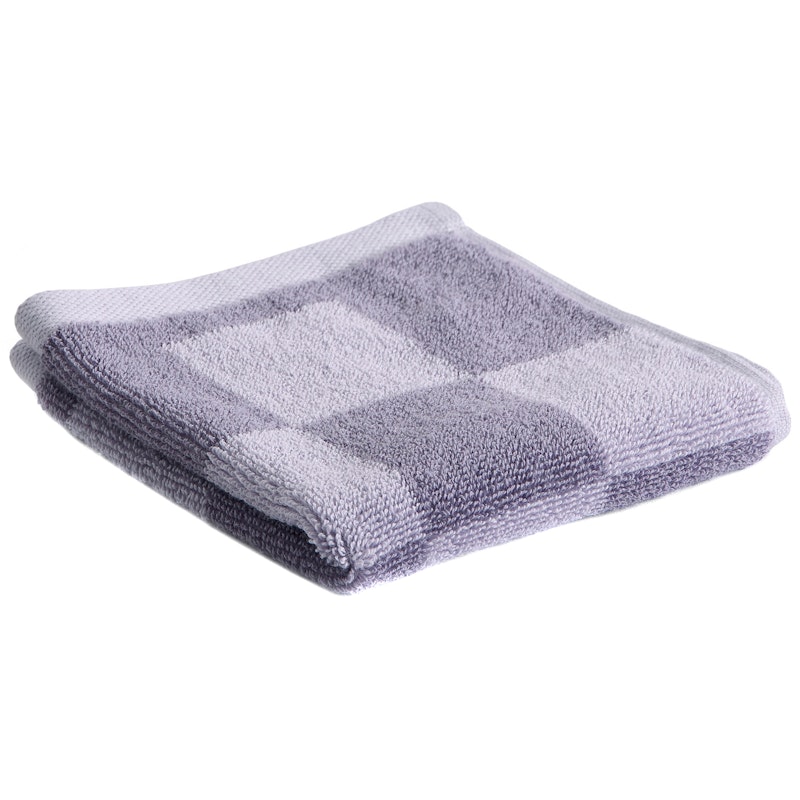 Check Face Towel 30x30 cm, Lavender