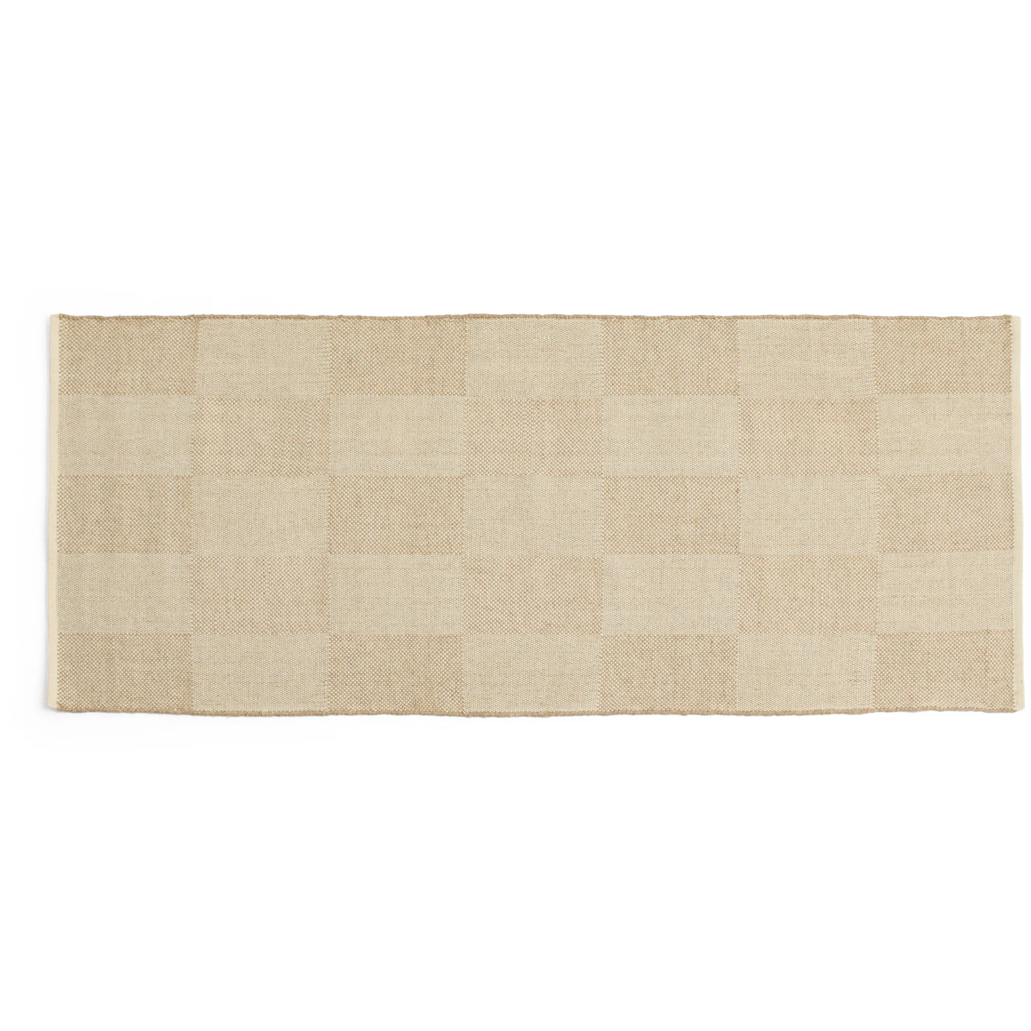 Check Wool Rug 80x200 cm, Sand from HAY | RoyalDesign.co.uk