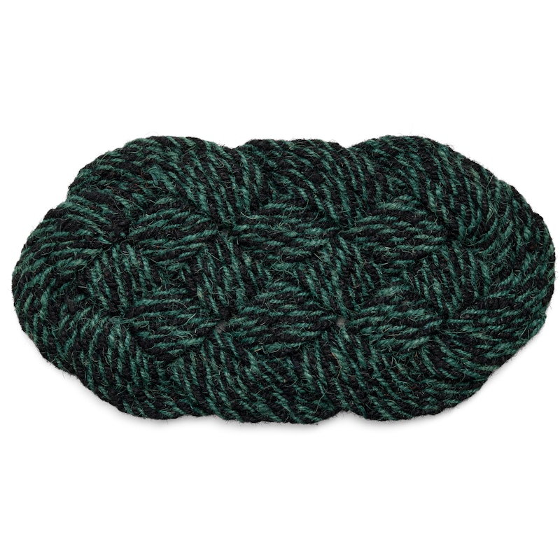 Coco Doormat Swirl 40x80 cm, Green / Black