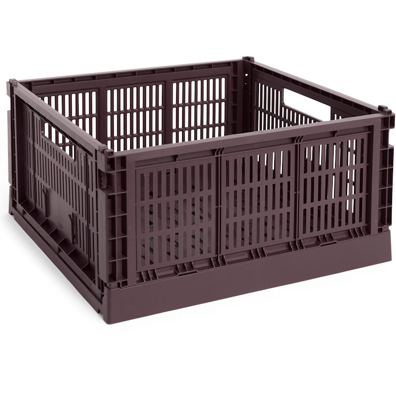 Colour Crate Large Square Storage, Bordeaux