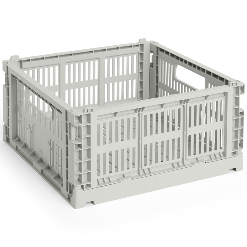 Colour Crate Medium Square Storage, Grey