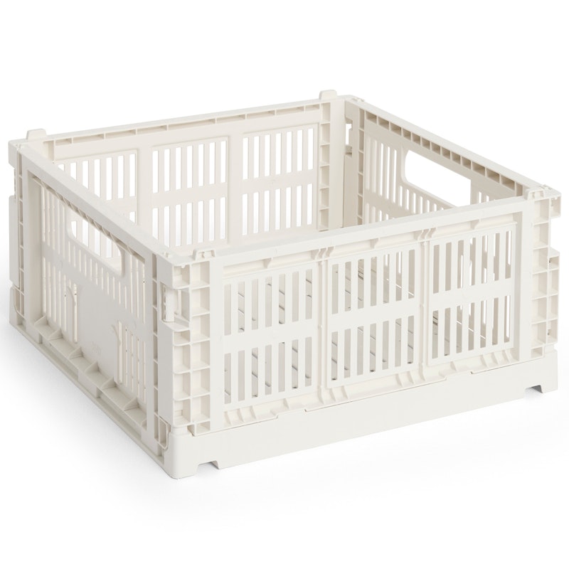 Colour Crate Medium Square Storage, Off-white