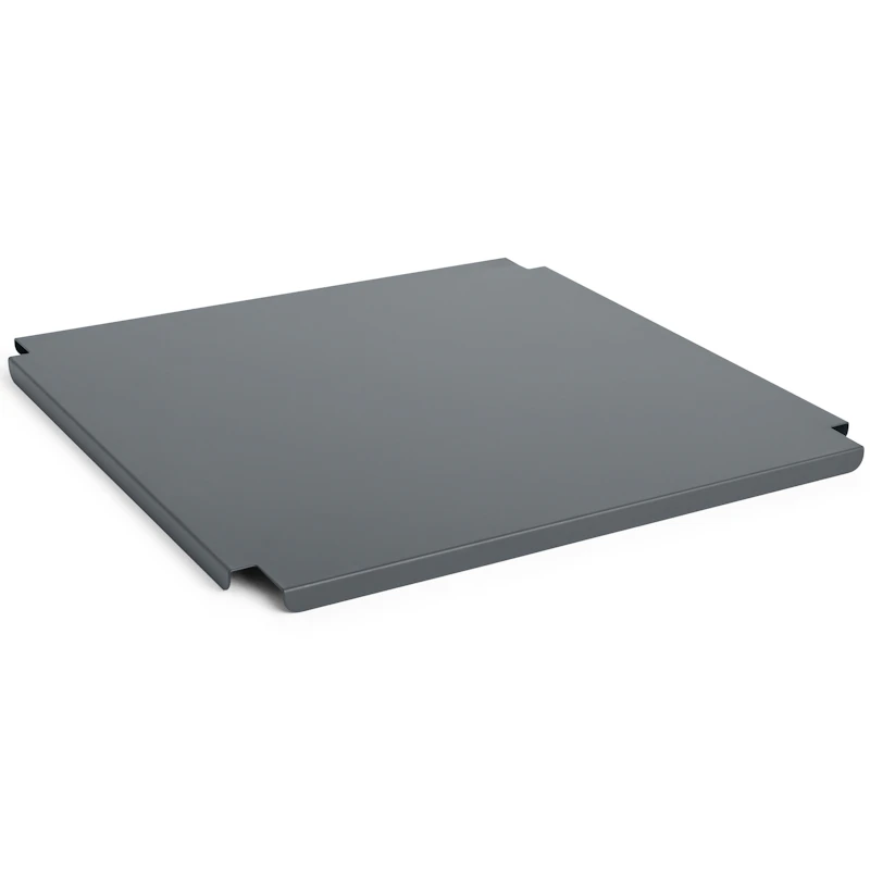 Colour Crate Metal Large Square Lid, Charcoal