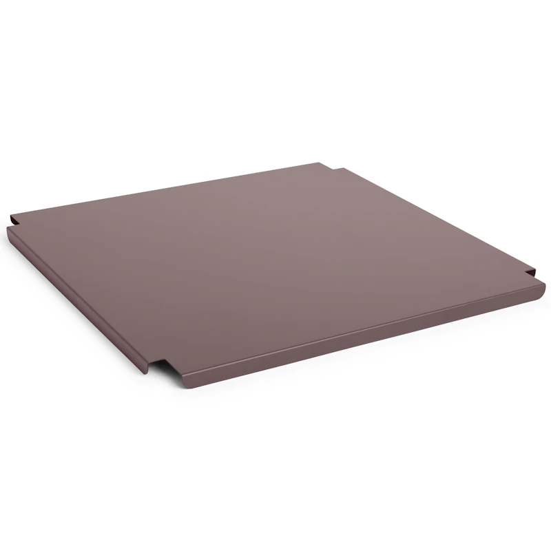 Colour Crate Metal Large Square Lid, Bordeaux