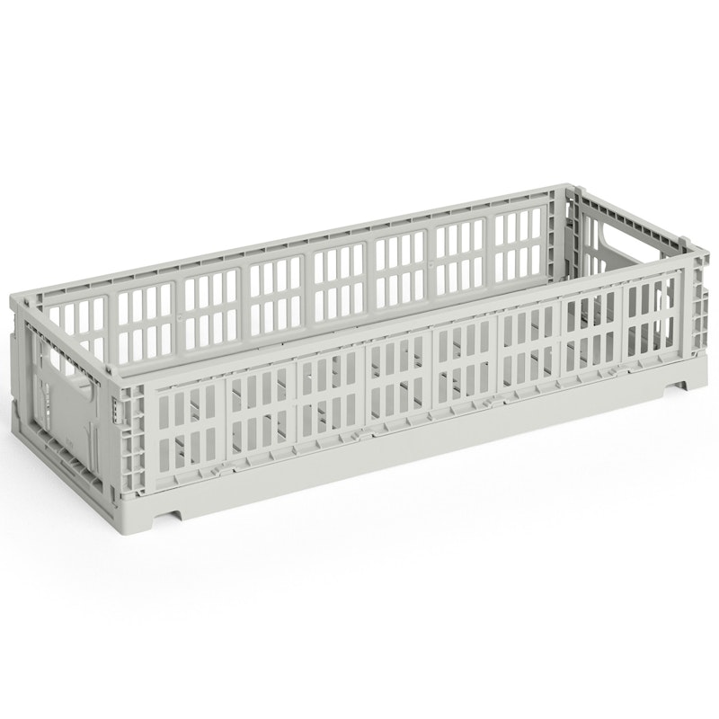Colour Crate Mini Oblong Storage, Grey
