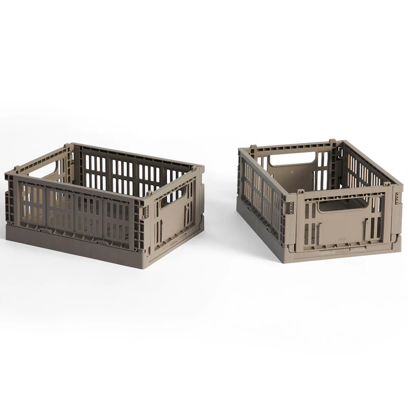 Colour Crate Mini Storage 2-pack, Warm Grey