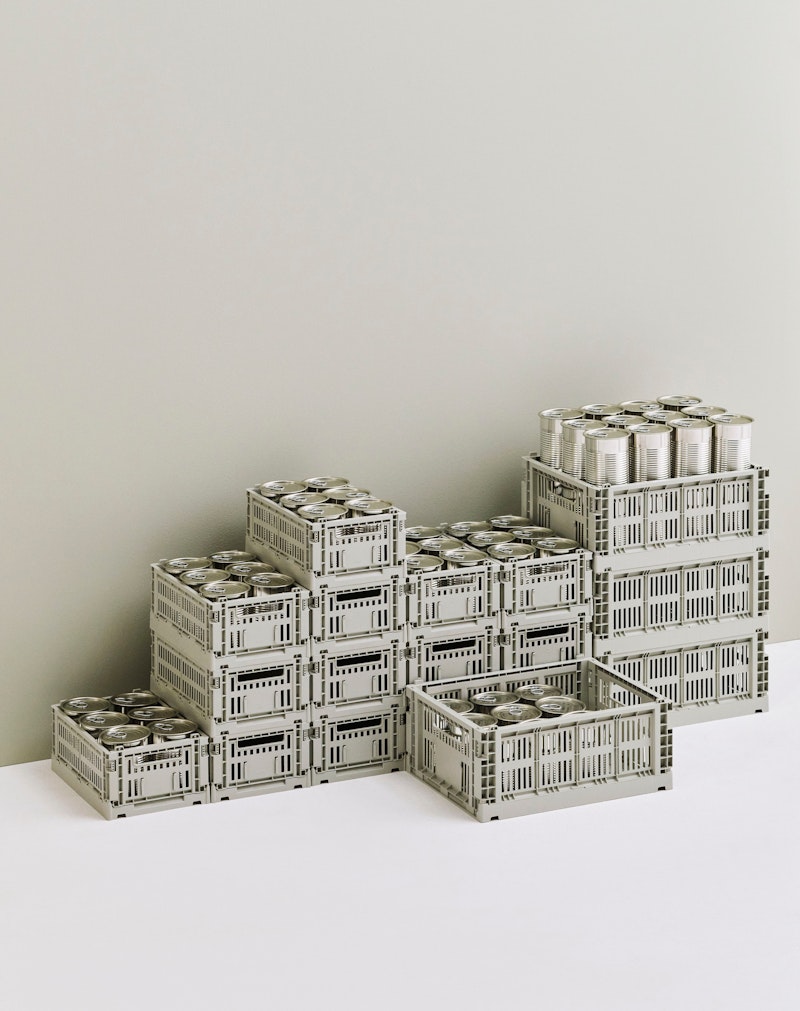 家具・インテリア Colour Crate, XL, recycled plastic, grey HAY Colour Crate-X-Large-Charcoal