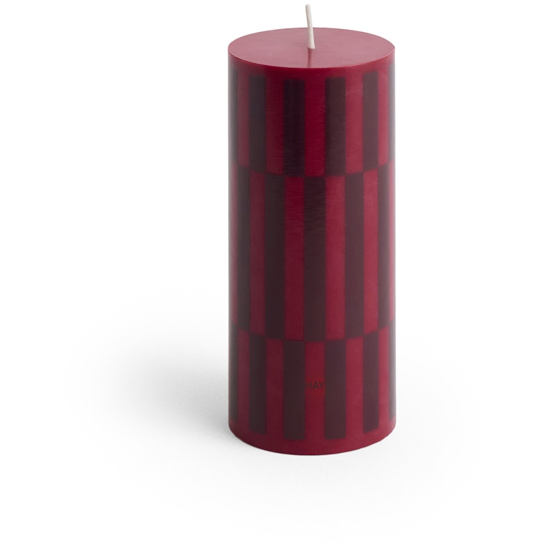 Column Pillar Candle Small, Wine