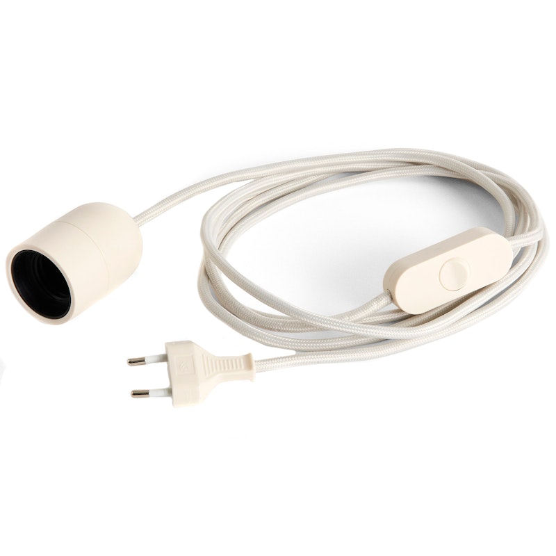 Common Cord Set For Table Lamp, Clay White