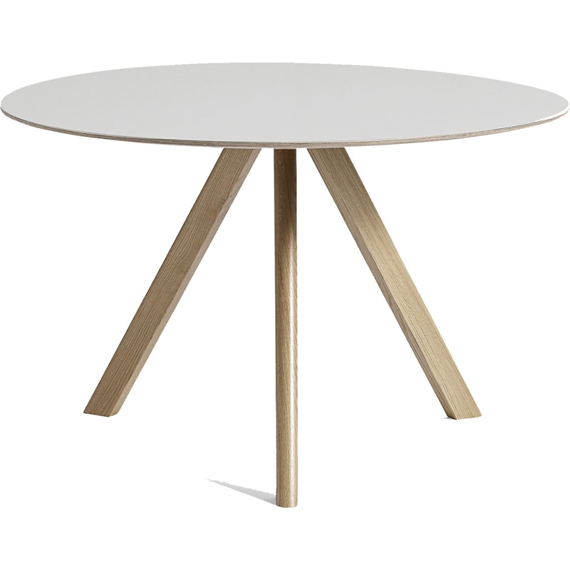 CPH 20 2.0 Table Ø120 cm, Water based lacquered Oak / Off-white