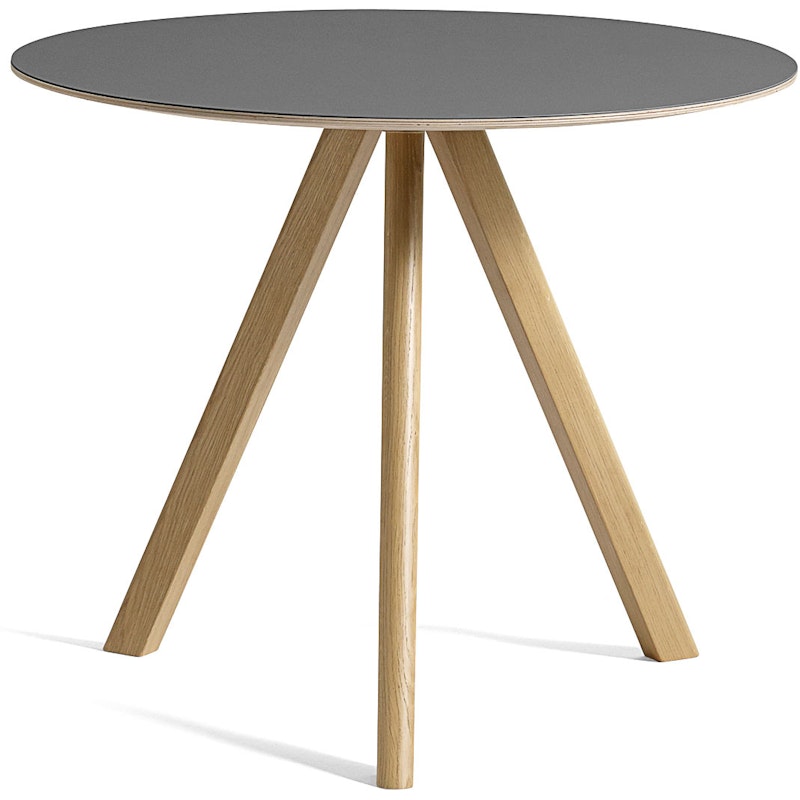 CPH 20 2.0 Table Ø90 cm, Water based lacquered Oak / Grey