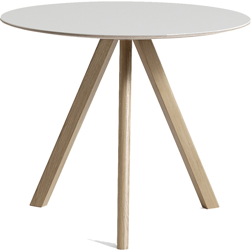 CPH 20 2.0 Table Ø90 cm, Water based lacquered Oak / Off-white