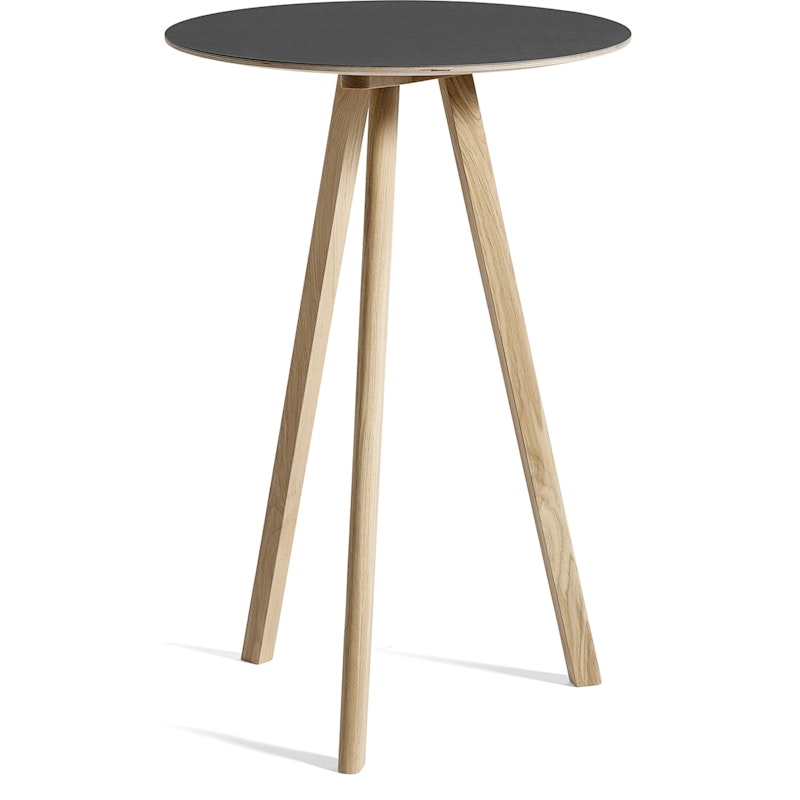 CPH 20 2.0 Bar Table Ø70x105 cm, Water-based Lacquered Oak / Black