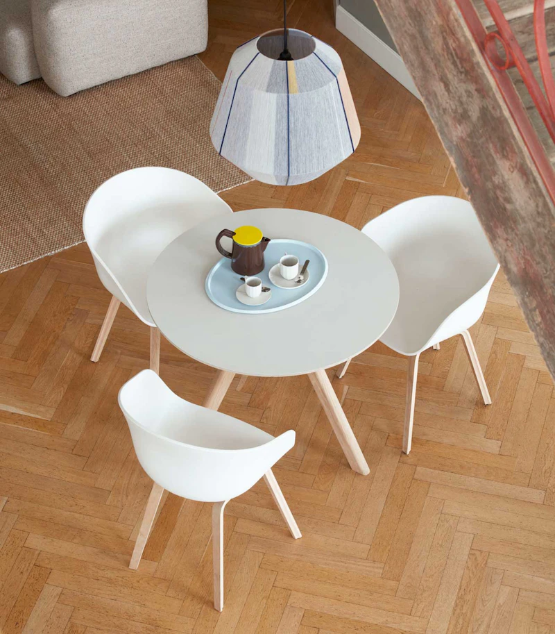 CPH 20 2.0 Table Ø90 cm, Water based lacquered Oak / Off-white