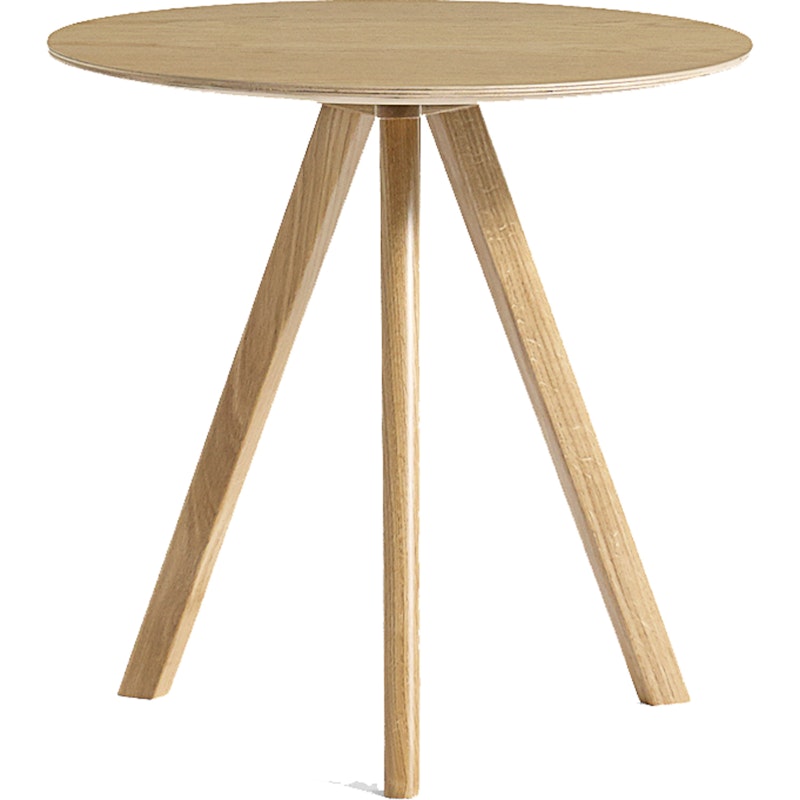 CPH 10 2.0 Side Table Ø50x49 cm, Water-based Lacquered Oak / Oak