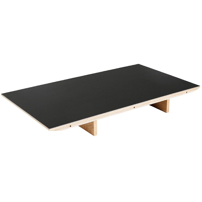 CPH 30 Extendable Leaf 50x80 cm Black Linoleum/Water-based Lacquered Oak