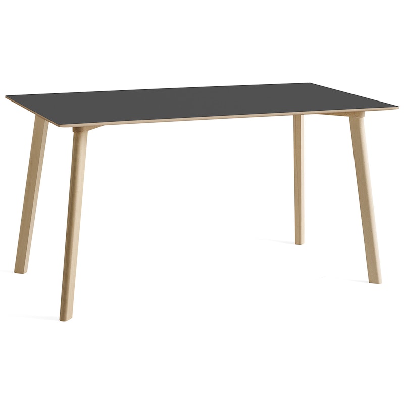 CPH Deux 210 2.0 Table 75x140 cm, Stone Grey / Untreated Beech