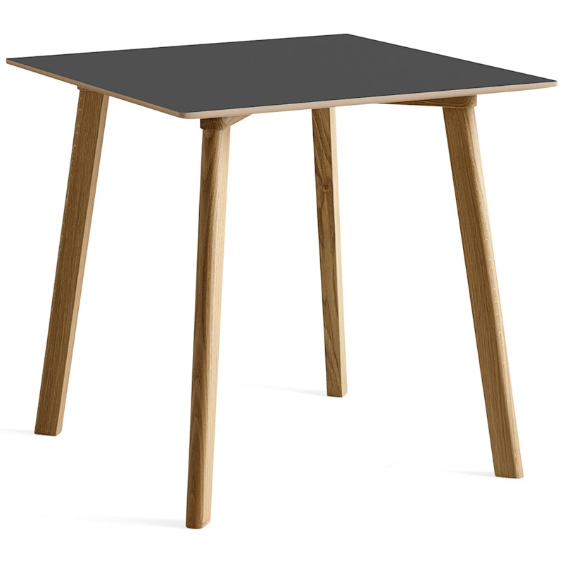 CPH Deux 210 2.0 Table 75x75 cm, Stone Grey / Water-based Lacquered Oak