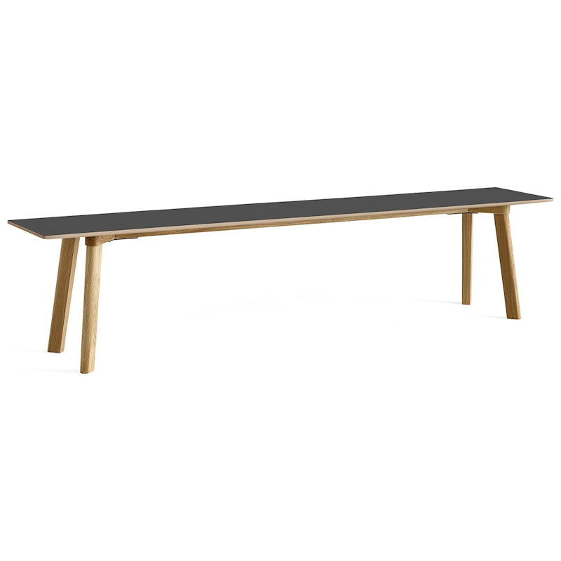 CPH Deux 215 2.0 Bench 200 cm, Stone Grey / Water-based Lacquered Oak