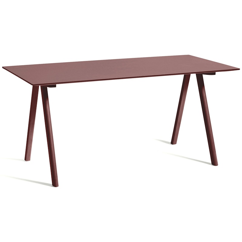 CPH 10 2.0 Desk, Water-based Lacquered Oak / Bordeaux