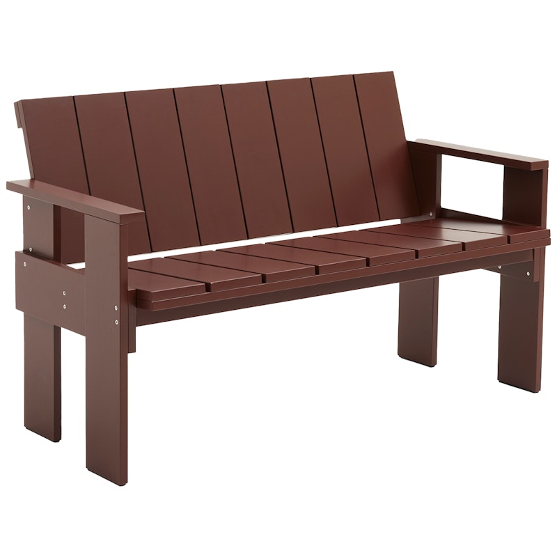 Crate Dining Bench, Iron Red