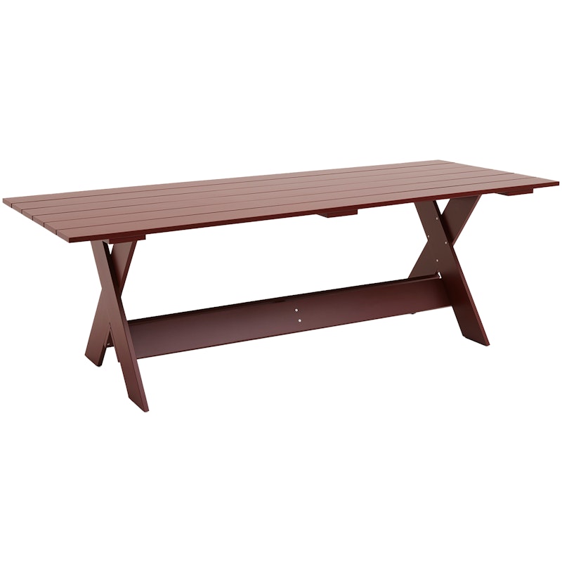 Crate Dining Table 90x230 cm, Iron Red