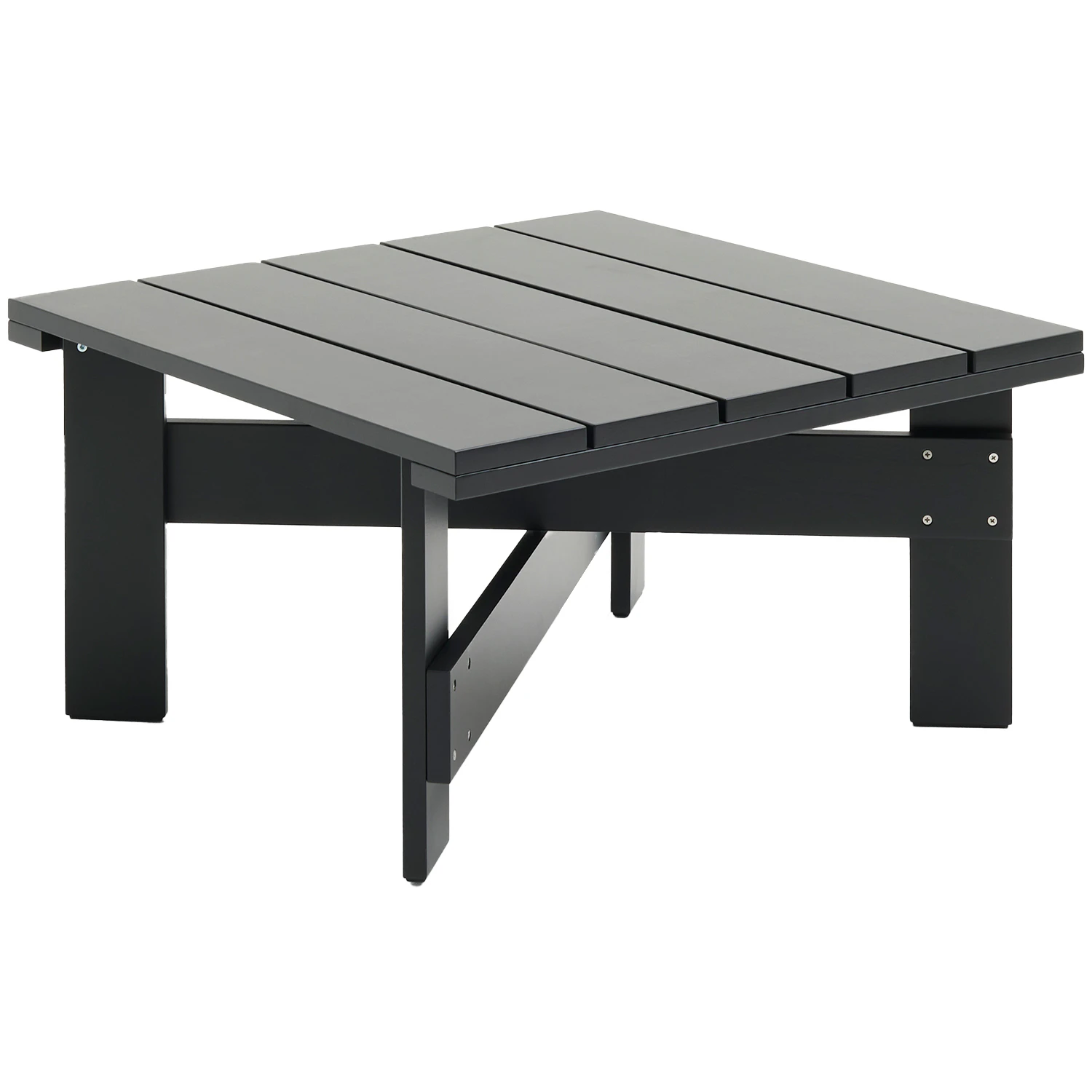 Crate Lounge Table 75x75 cm, Black from HAY | RoyalDesign.co.uk