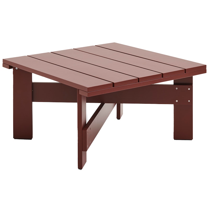 Crate Lounge Table 75x75 cm, Iron Red