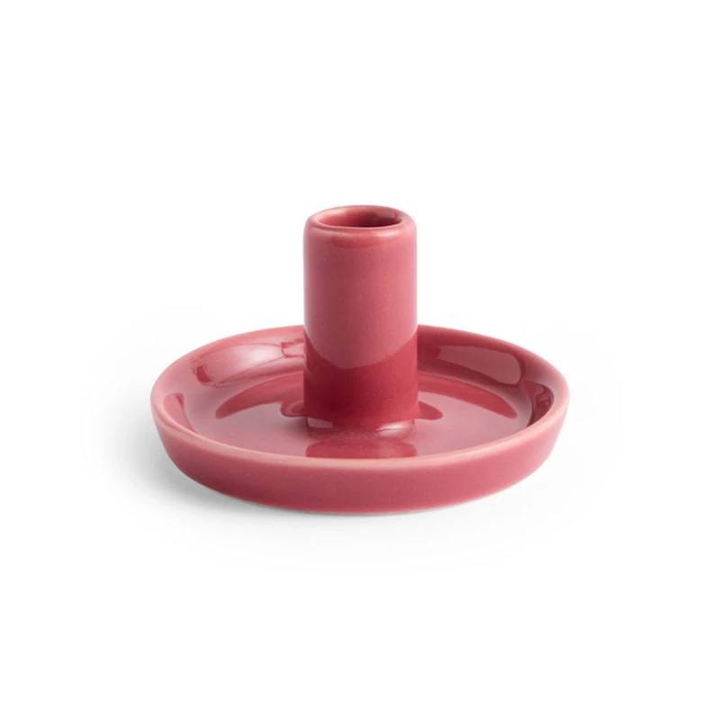 Disc Candle Holder XS, Berry Pink