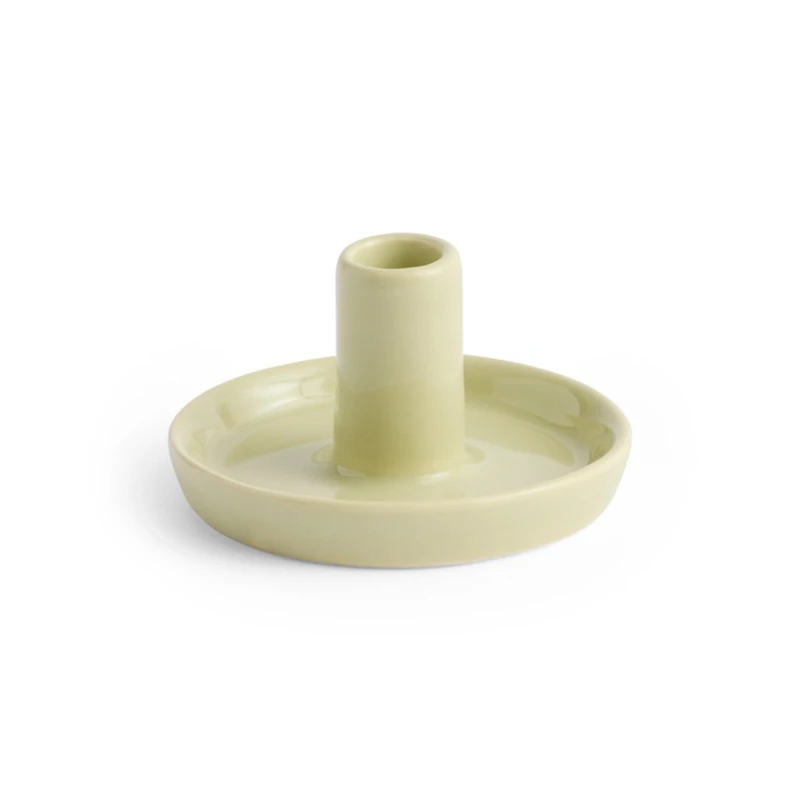 Disc Candle Holder XS, Pistachio