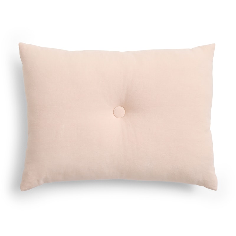 Dot Cushion Linen 45x60 cm, Strawberry Milkshake