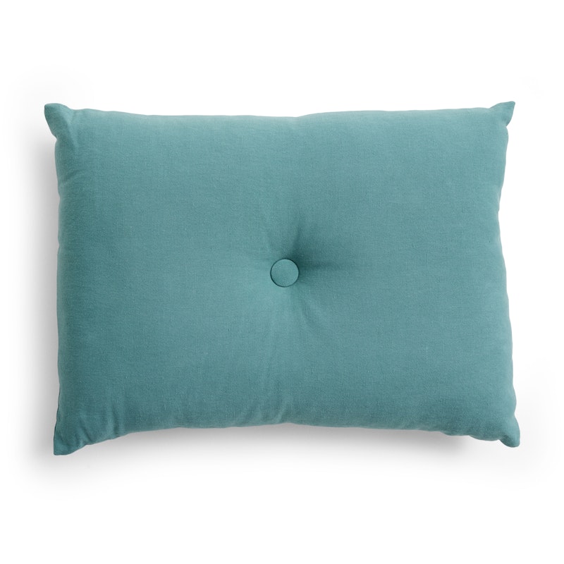 Dot Cushion Linen 45x60 cm, Petrol